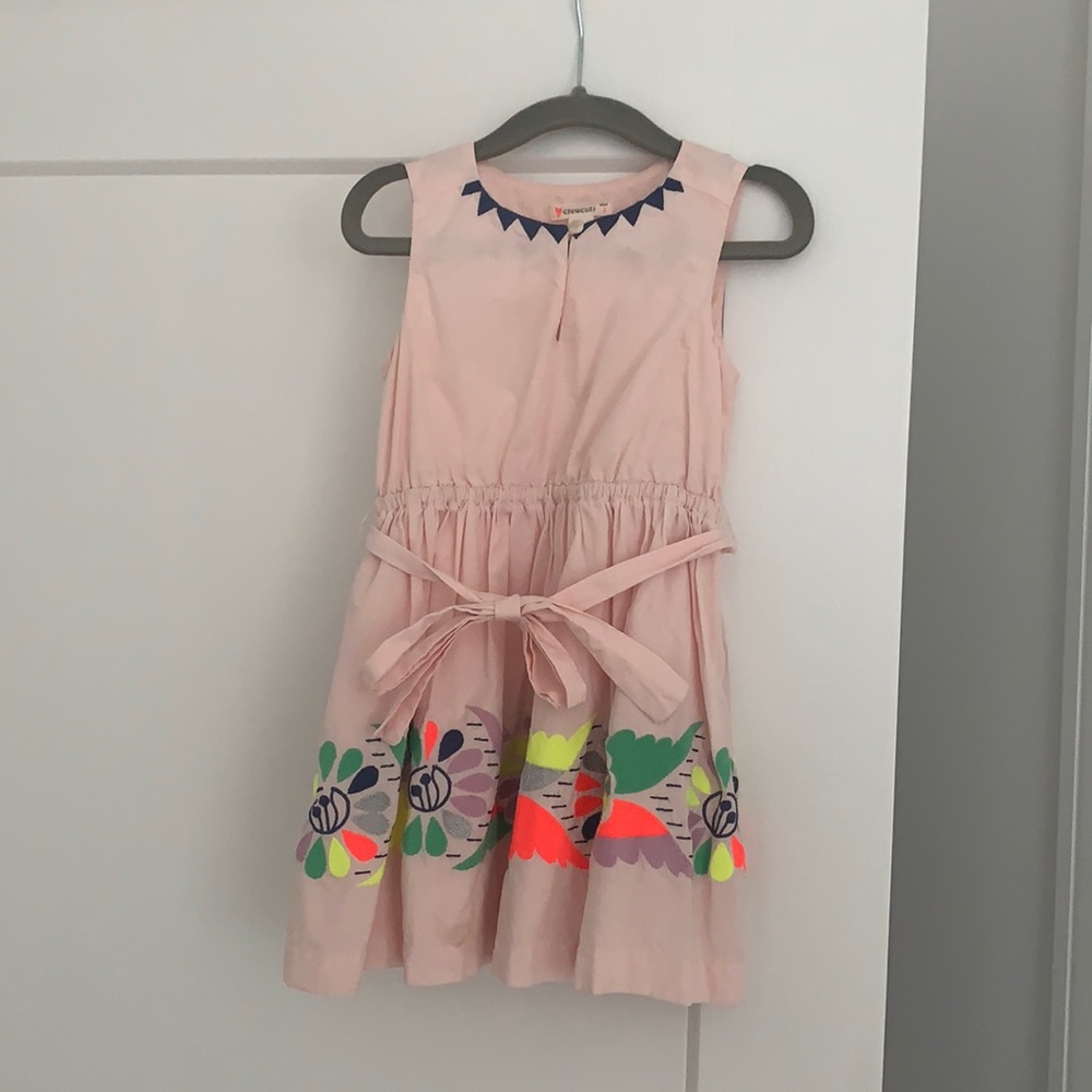(J. Crew) Crewcuts 3T Blush embroidered dress